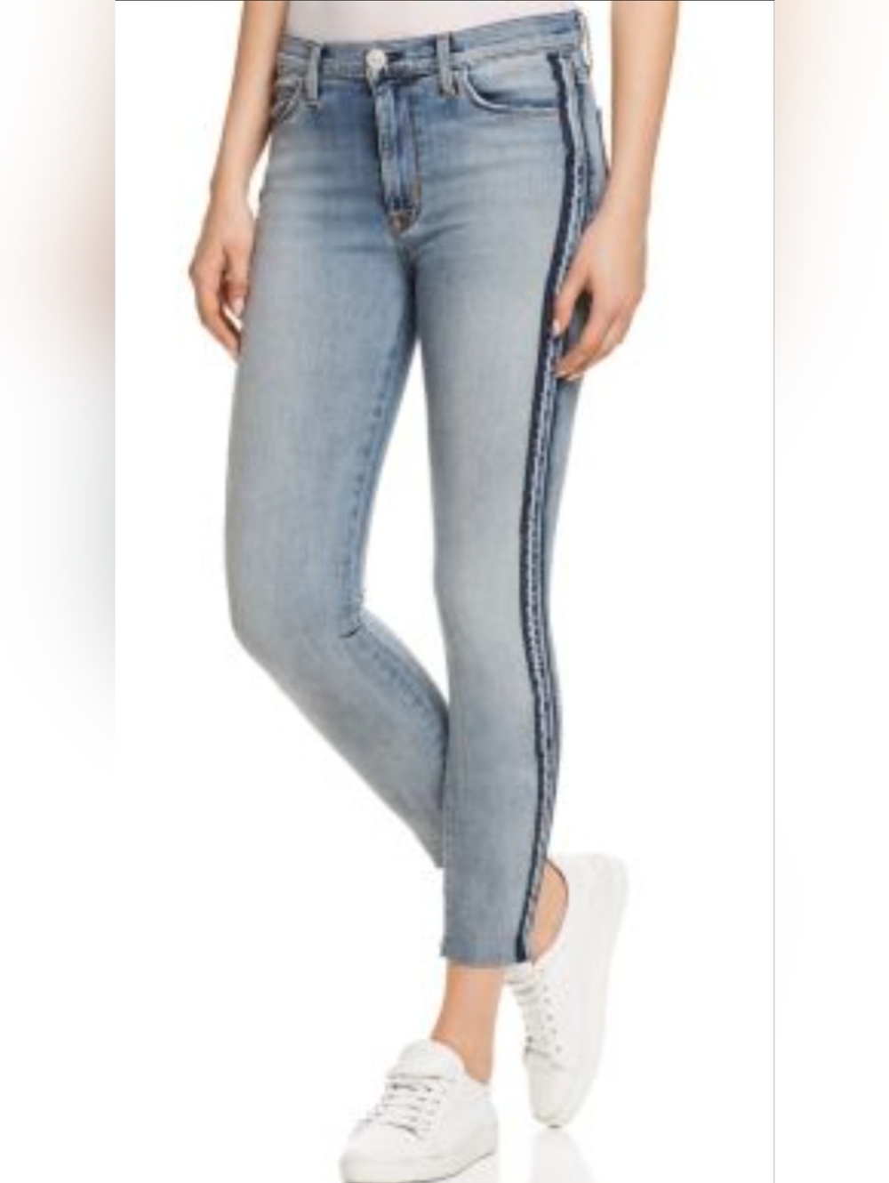 Hudson Custom Barbara High Rise Skinny Jeans In Larkspur Blue